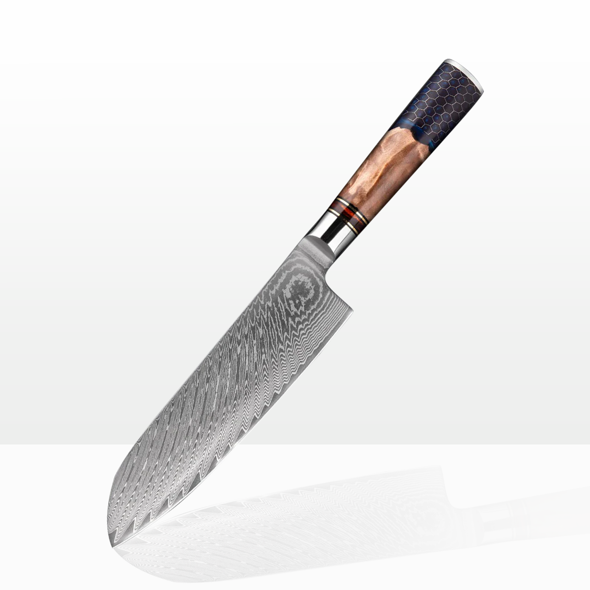 Kiba Damascus Santoku