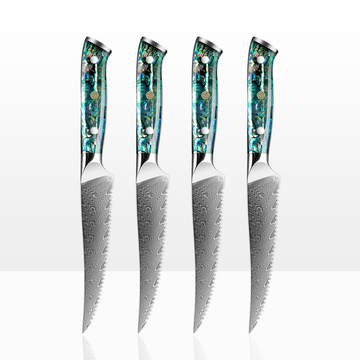 Aonami Damascus Steak Knife Bundle